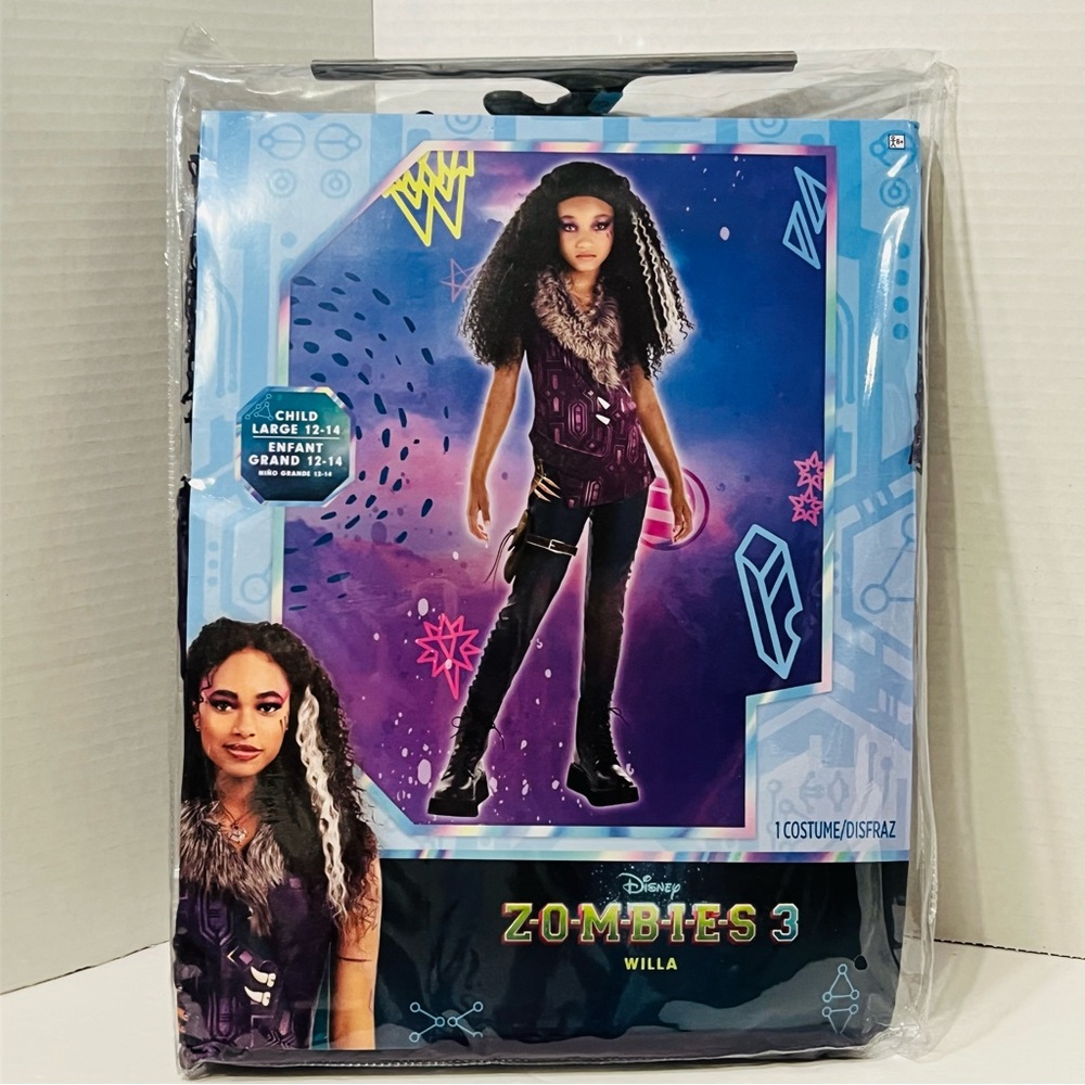 Disney Zombies 3 Willa Halloween Costume Child Large 12-14 Vest Pants Belt